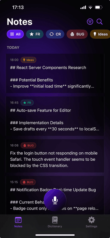 Whispercode Mobile App